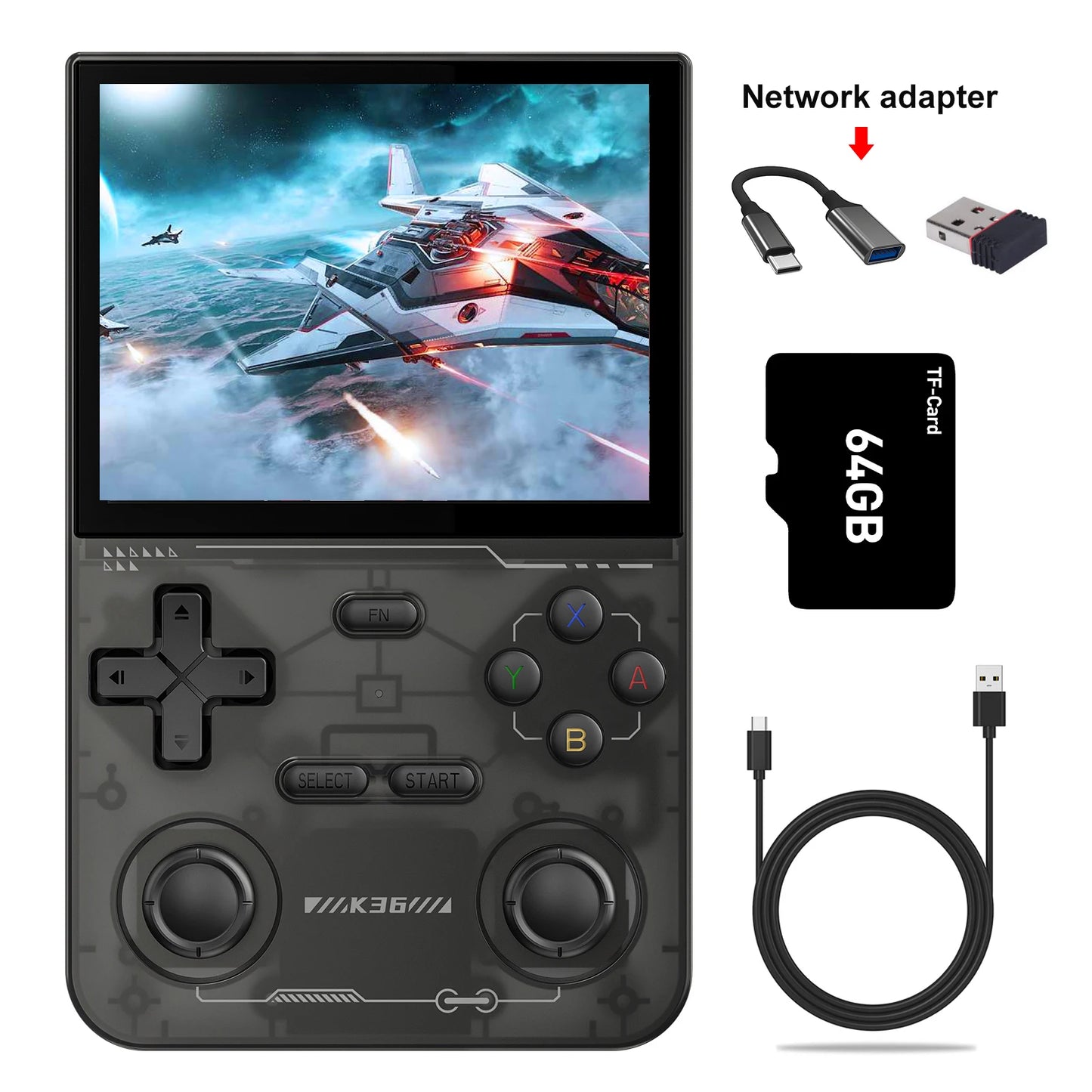 GAMINJA Open Source K36 Handheld Game Console