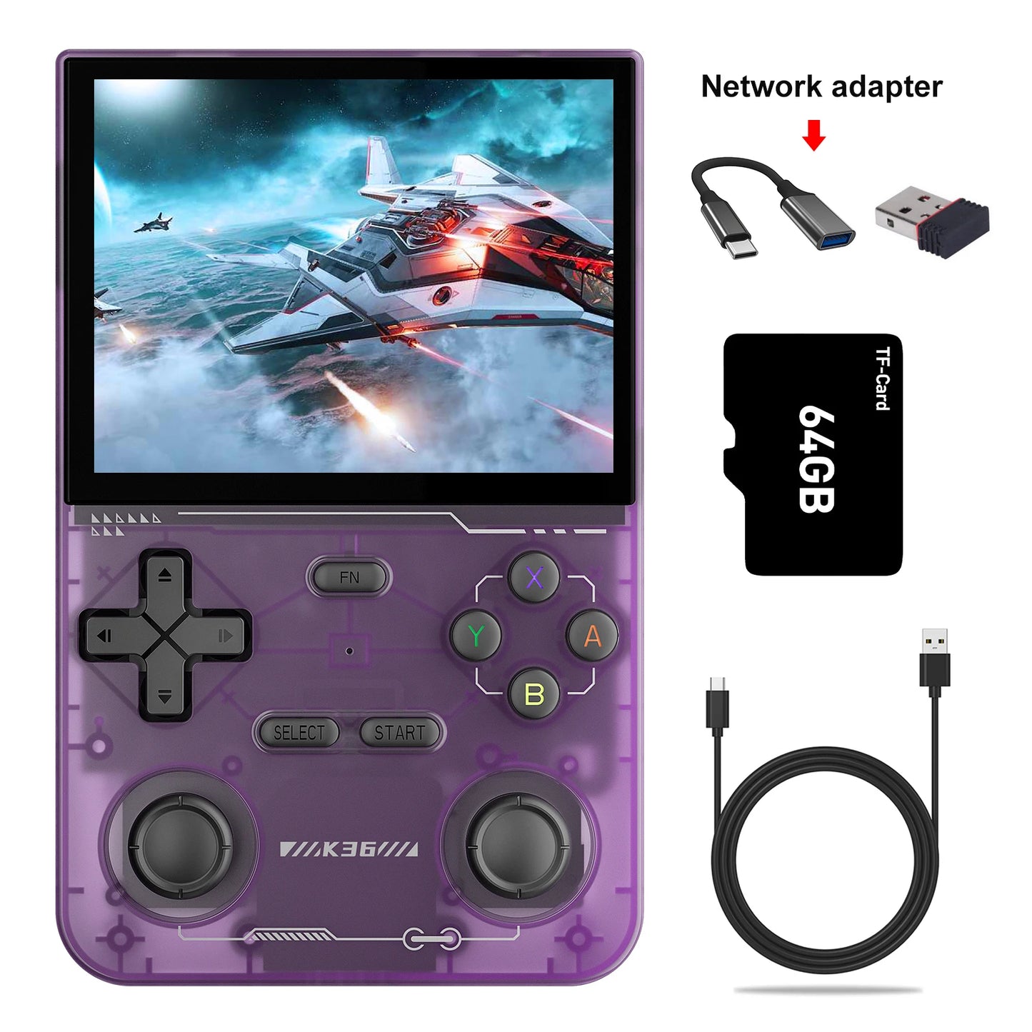 GAMINJA Open Source K36 Handheld Game Console